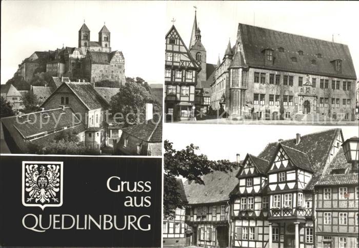 Quedlinburg Harz Schloss Rathaus Klopstockhaus