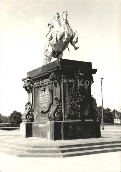 DRESDEN Elbe Der goldene Reiter