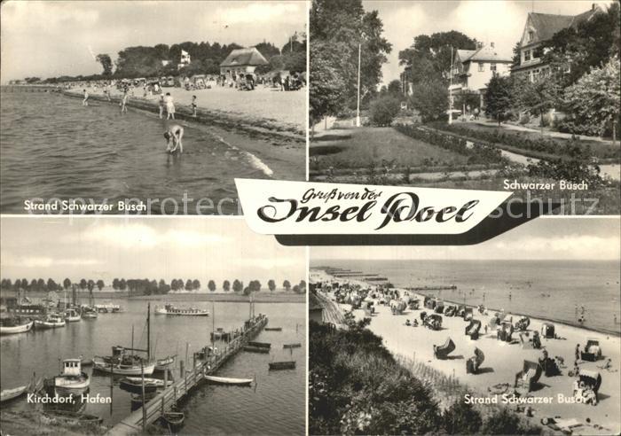 Insel Poel Strand Schwarzer Busch Kirchdorf Hafen Strandpartie
