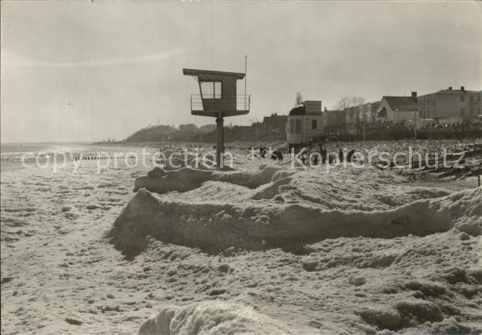 Bansin Ostseebad Strand im Winter