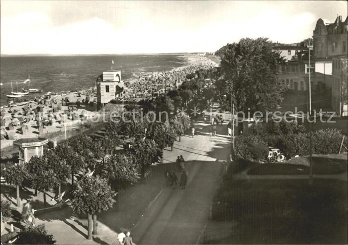 Bansin Ostseebad Kurpromenade Strandleben FDGB Erholungsheim Orlopp