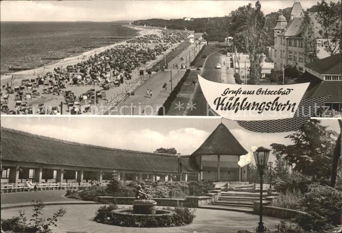 Kuehlungsborn Ostseebad Strand Promenade Brunnen