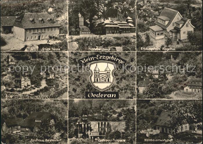 Oederan Gruene Tanne Fichtelberghaus Erholungsheim Ringethal Forsthaus Borstendo