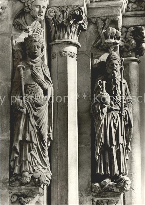 Freiberg Sachsen Dom Bathseba und Aaron an der Goldenen Pforte