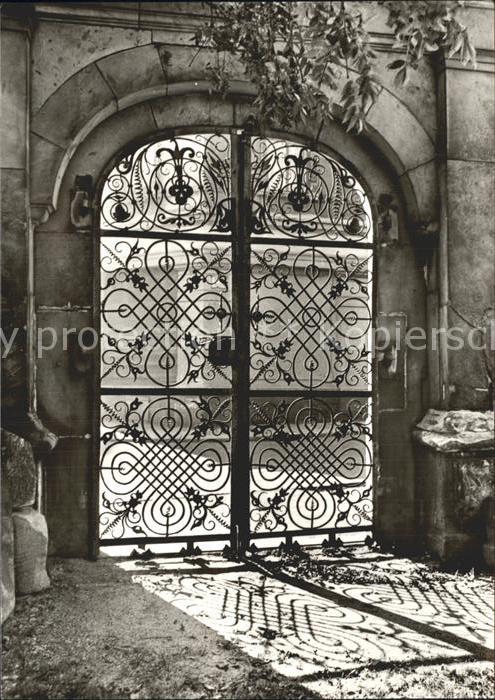 Freiberg Sachsen Tuer zum Domfriedhof