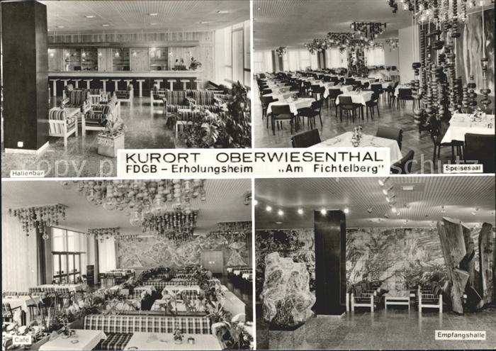 Oberwiesenthal Erzgebirge FDGB Heim Am Fichtelberg Hallenbar Speisesaal Empfangs