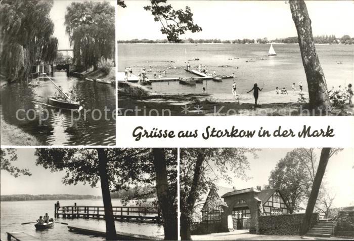 Storkow Mark Schleuse Storkower See Karlslust Eingang zur Burg
