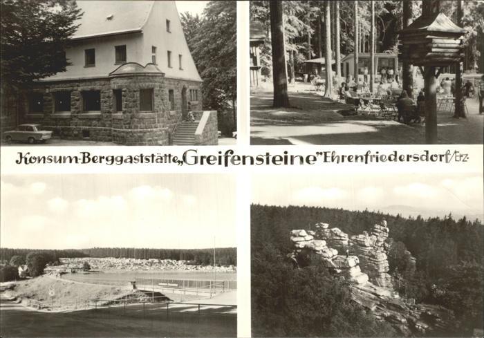 Ehrenfriedersdorf Erzgebirge Konsum Berggaststaette Greifensteine Teilansichten