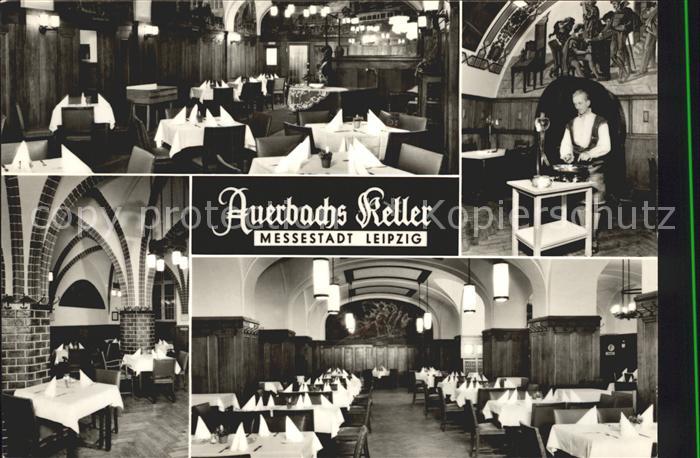 LEIPZIG Sachsen Auerbachs Keller Gastraeume Speisesaal