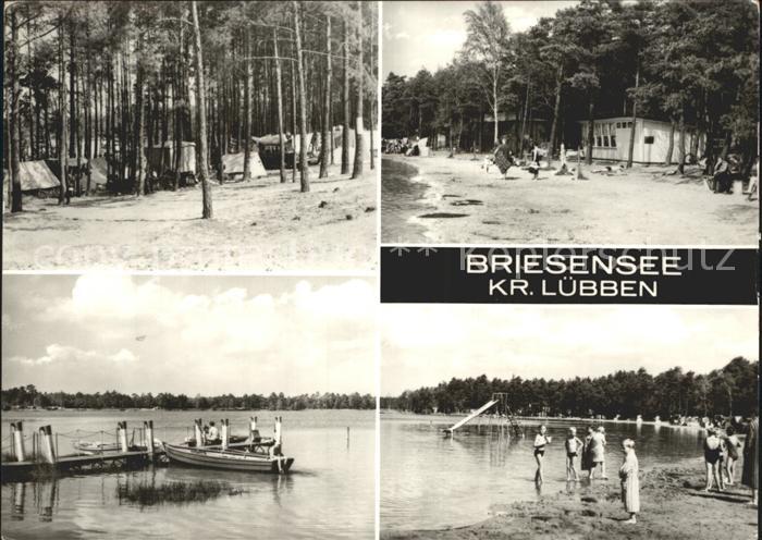 Briesensee Campingplatz Bootssteg Strandpartie