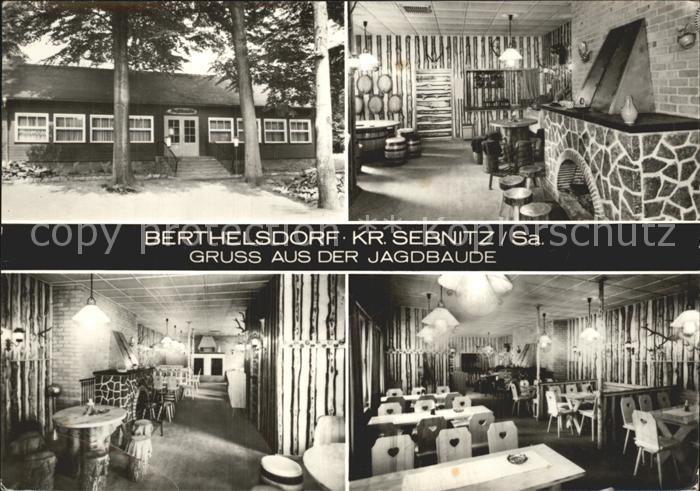 Berthelsdorf Sebnitz Konsum Gaststaette Jagdbaude Kaminzimmer Gastraeume