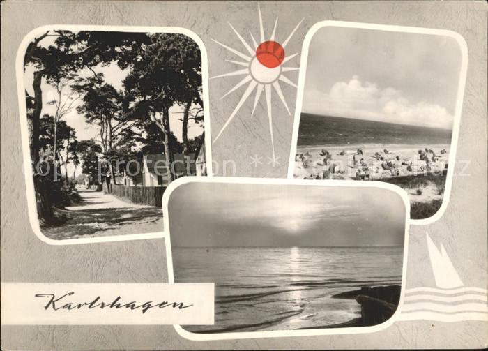 Karlshagen Dorfstrasse Strand Sonnenuntergang