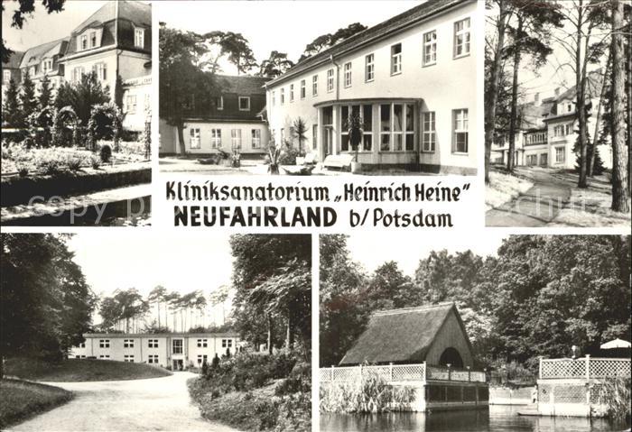 Neufahrland Kliniksanatorium Heinrich Heine Rosengarten Badehaus Haupthaus Waldh