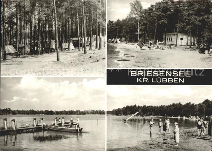 Briesensee Camping Bootssteg Strand