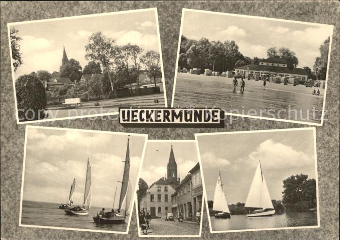 ueckermuende Park Strand Segelpartien Kirche