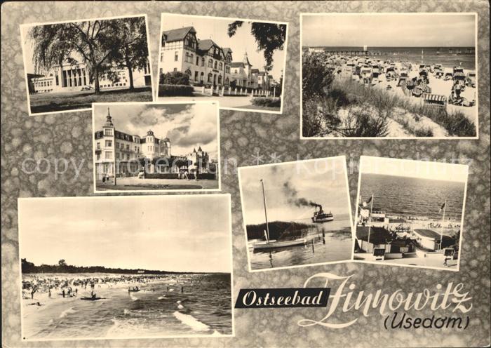 Zinnowitz Ostseebad Teilansichten Strandpartien Dampfer