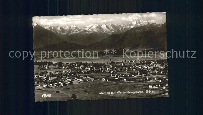 Murnau Staffelsee mit Wettersteingebirge Fliegeraufnahme