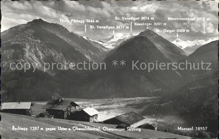 Neukirchen Grossvenediger Panorama gegen Unter und Obersulzbachtal Nationalpark