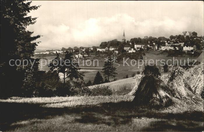 Schoeneck Vogtland Sommerfrische Wintersport Erntezeit Feldarbeit