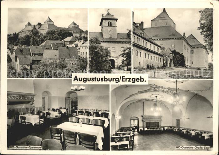 Augustusburg Schloss HO Gaststaette Speisesaal Grosser Saal