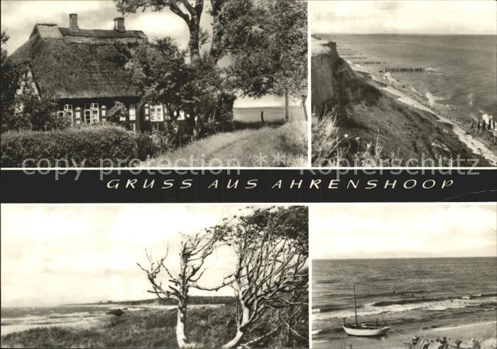Ahrenshoop Ostseebad Reetdachhaus Steilkueste Strand