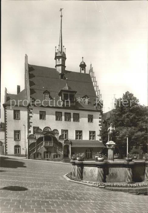 Poessneck Rathaus 15. Jhdt. Freitreppe