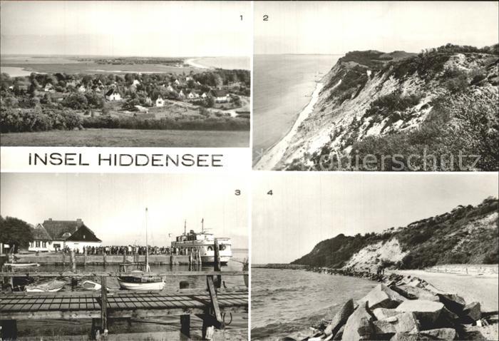Insel Hiddensee Kloster Hafen Strand Steilkueste am Enddorn