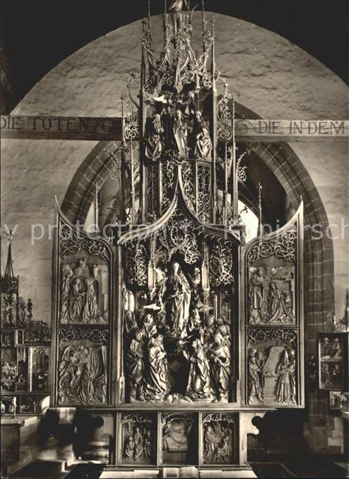 Creglingen Marienaltar von Tilmann Riemenschneider 16. Jhdt. Herrgottskirche