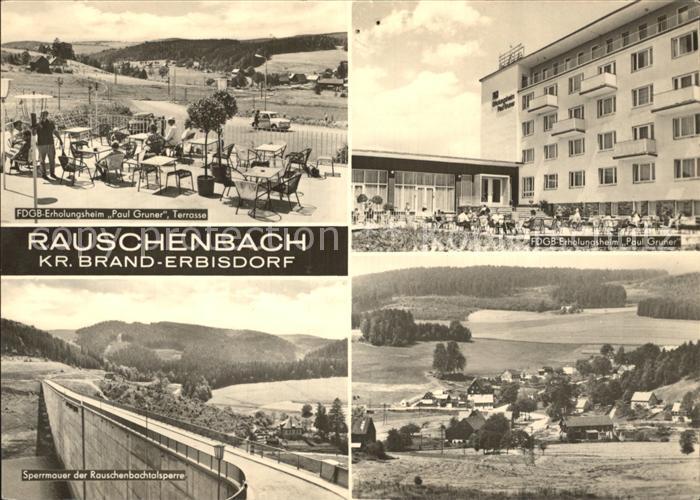 Rauschenbach Neuhausen FDGB Erholungsheime Sperrmauer Rauschenbachtalsperre