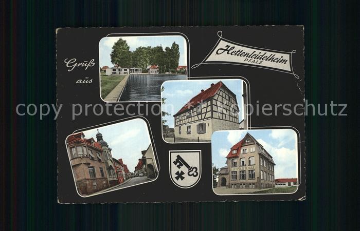 Hettenleidelheim Schwimmbad Fachwerkhaus Schule Strassenpartie