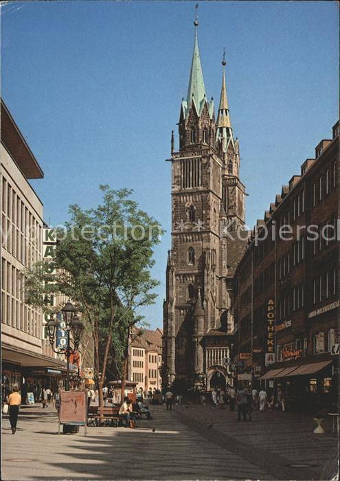 NueRNBERG CITY Koenigstrasse Fussgaengerzone St Lorenzkirche