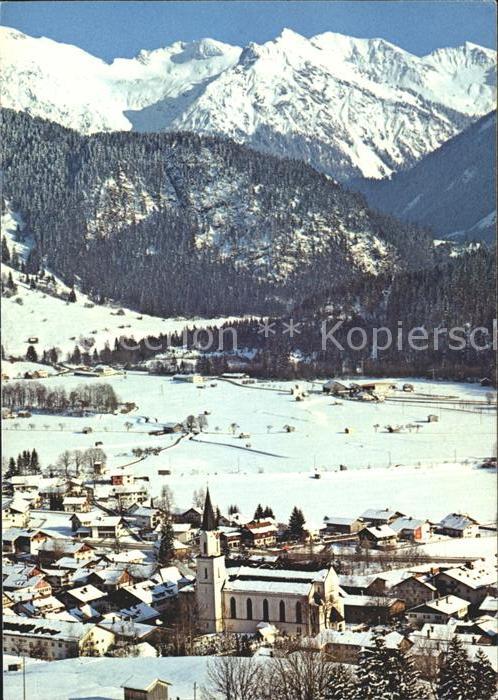Bad Oberdorf Winterpanorama Allgaeuer Alpen