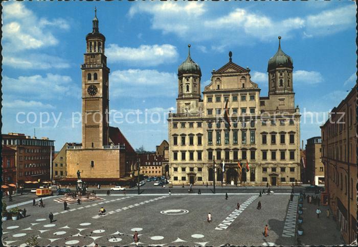 Augsburg Rathaus Perlachturm Denkmal