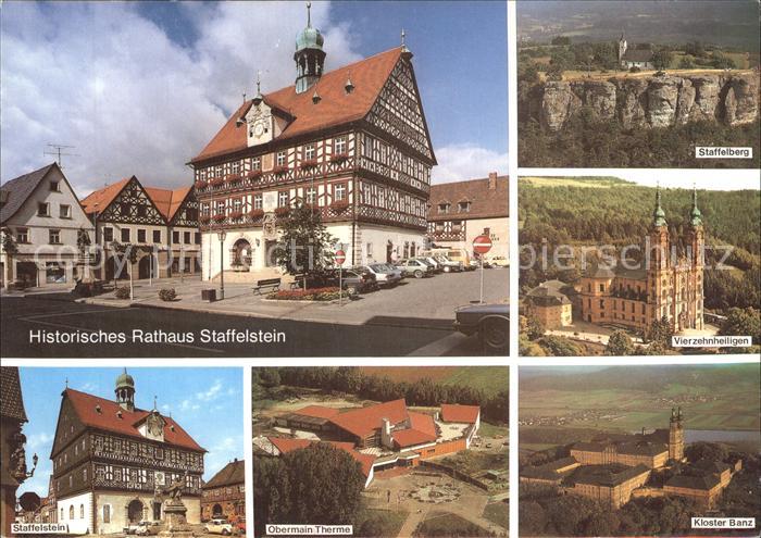 Staffelstein Historisches Rathaus Fachwerkhaus Staffelberg Vierzehnheiligen Klos
