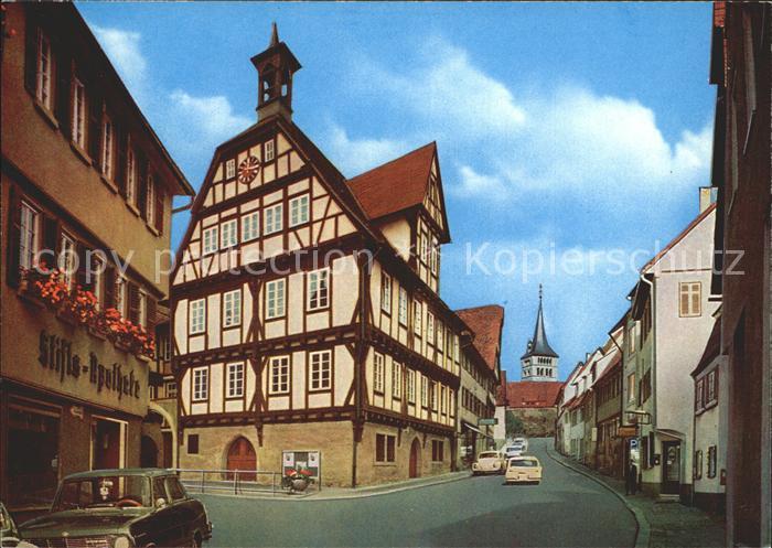 Sindelfingen Altes Rathaus 15. Jhdt. jetzt Stadtmuseum Fachwerkhaus Apotheke