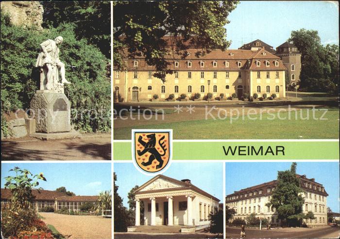 Weimar Thueringen Shakespeare Denkmal Haus Frau von Stein Orangerie Roemisches H