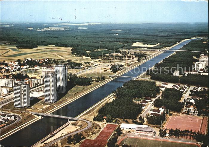 ERLANGEN Bayern Europakanal Fliegeraufnahme