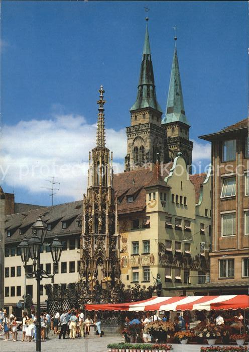 NueRNBERG  CITY Schoener Brunnen Markt Sebalduskirche