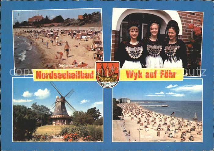 Wyk Foehr Strand Trachten Windmuehle