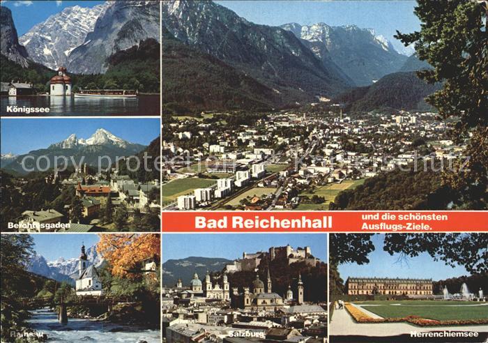 Bad Reichenhall Koenigssee Berchtesgaden Ramsau Salzburg Veste Herrenchiemsee Sc