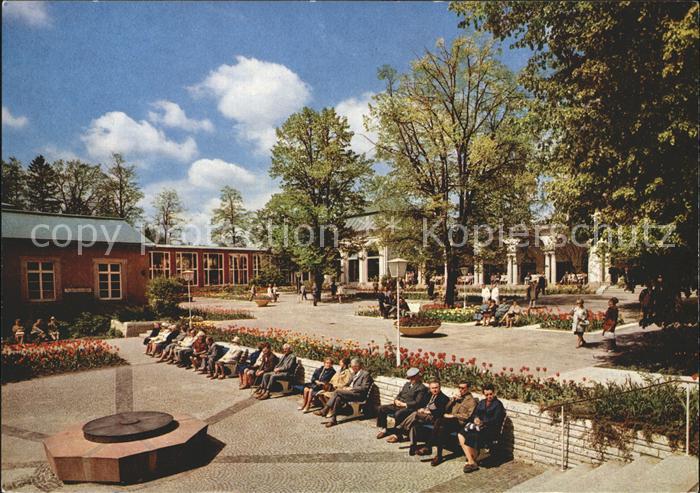 Bad Steben Kurplatz Wandelhallen Kurort im Frankenwald