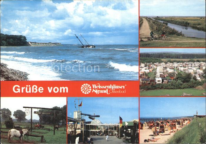 Weissenhaeuser Strand Ponyreiten Erlebnisbad Strand Campingplatz Strand Bootswra