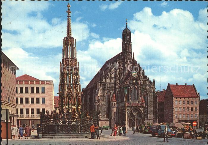 NueRNBERG CITY Hauptmarkt Altstadt Schoener Brunnen Frauenkirche