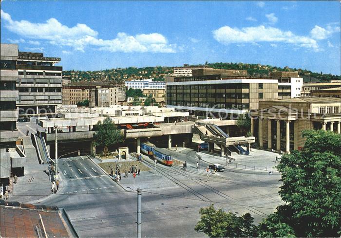 STUTTGART CITY Kleiner Schlossplatz Strassenbahn