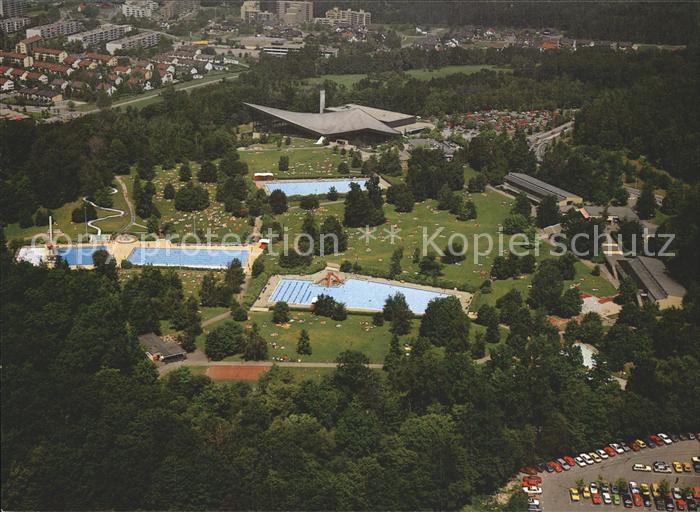 Sindelfingen Badezentrum mit Schwimmstadion Fliegeraufnahme