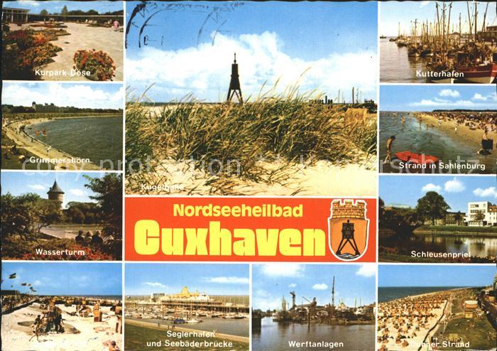 Cuxhaven Nordseebad Kurpark Doese Grimmershorn Strand Wasserturm Seglerhafen See