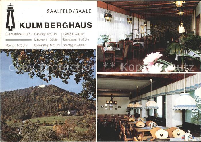 Saalfeld Saale Kulmberghaus Thueringerwald Verein