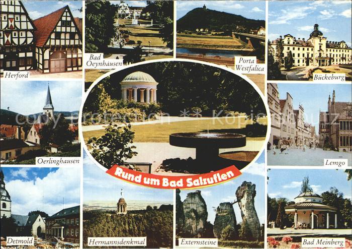 Bad Salzuflen und Umgebung Sehenswuerdigkeiten Hermannsdenkmal Externsteine