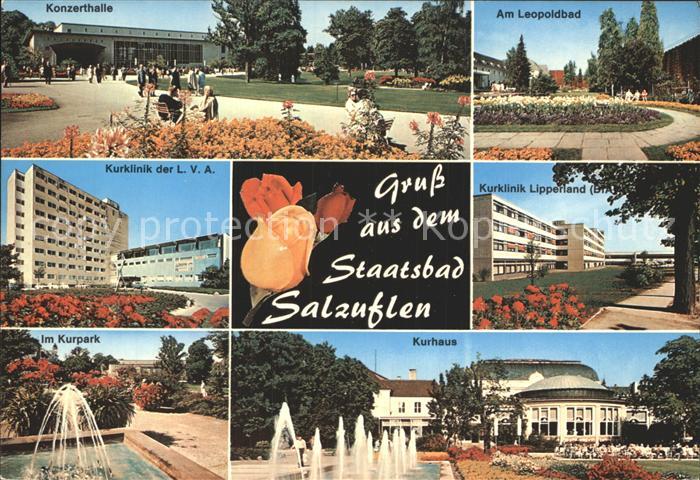 Bad Salzuflen Konzerthalle Kurklinik Kurpark Leopoldbad Kurhaus Wasserspiele