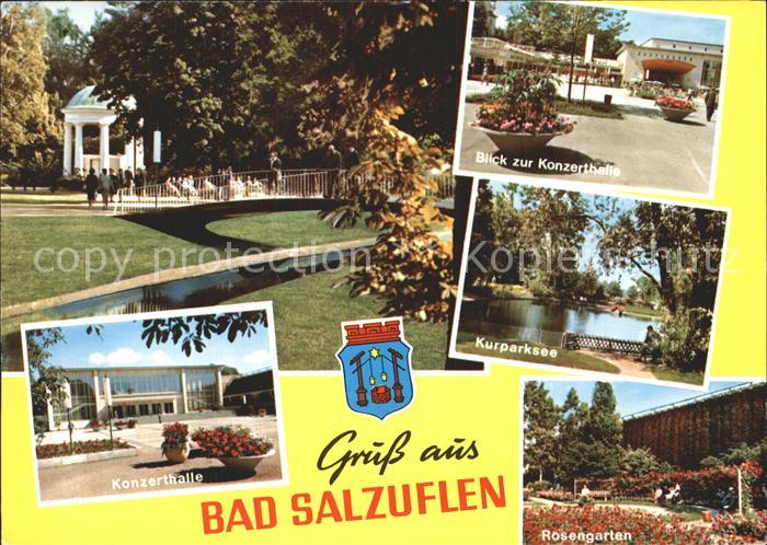 Bad Salzuflen Kurpark Pavillon Konzerthalle Kurparksee Rosengarten